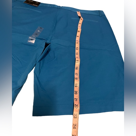 - Alfani Men’s Flat Front Stretch Summer Shorts Blue Size 38 - Picture 6 of 8